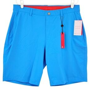Redvanly Hanover Men's Ibiza Blue Golf Short Size XL RAD211300A 9" Inseam NWT